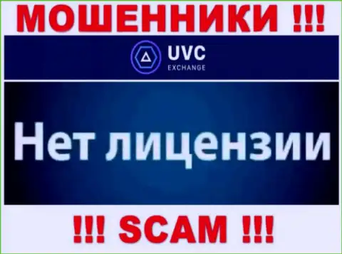 У ворюг UVC Exchange на интернет-ресурсе не представлен номер лицензии конторы ! Будьте крайне осторожны