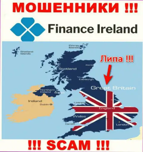 Жулики Finance Ireland не представляют достоверную инфу относительно их юрисдикции