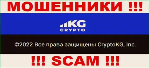 Crypto KG - юр. лицо мошенников компания CryptoKG, Inc