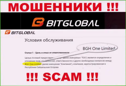 BGH One Limited - это начальство бренда Bit Global