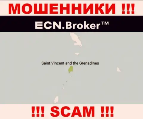 Пустив корни в офшоре, на территории St. Vincent and the Grenadines, ECN Broker безнаказанно обманывают клиентов