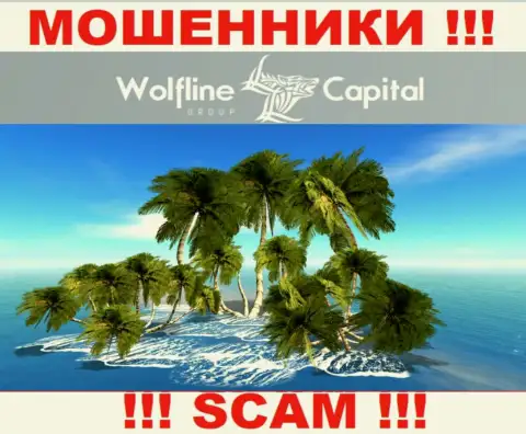 Мошенники Wolfline Capital не предоставляют достоверную информацию касательно их юрисдикции