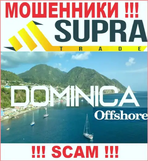 Контора SupraTrade Io присваивает финансовые вложения наивных людей, расположившись в оффшорной зоне - Dominica