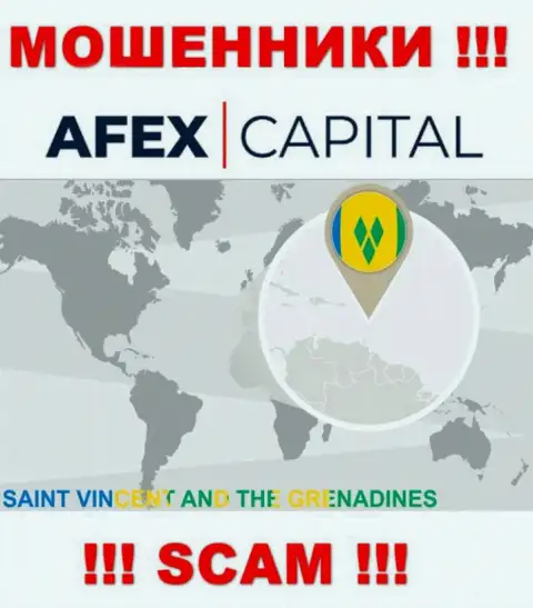 AfexCapital намеренно скрываются в оффшоре на территории Сент-Винсент и Гренадины, шулера