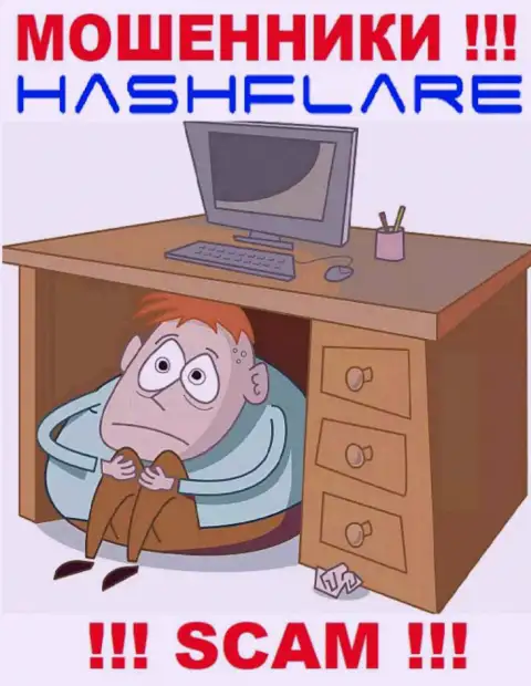 Никаких сведений о своем непосредственном руководстве, мошенники HashFlare Io не показывают