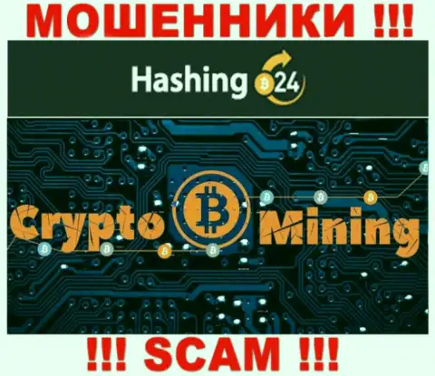 В интернет сети прокручивают свои делишки ворюги Хашинг 24, тип деятельности которых - Crypto mining