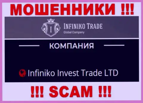Infiniko Invest Trade LTD - это юридическое лицо internet мошенников Инфинико Трейд