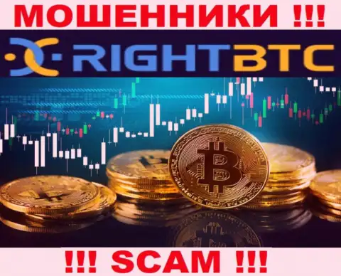 Слишком рискованно верить RightBTC Com, предоставляющим услугу в области Crypto trading