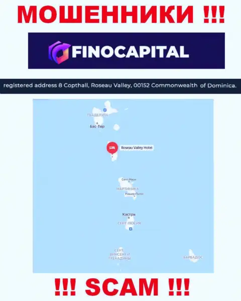 FinoCapital - это МОШЕННИКИ, засели в оффшоре по адресу - 8 Copthall, Roseau Valley, 00152 Commonwealth of Dominica