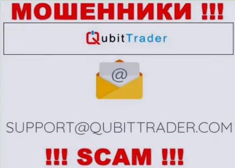Электронная почта лохотронщиков Qubit Trader, которая найдена у них на веб-сайте, не советуем связываться, все равно ограбят