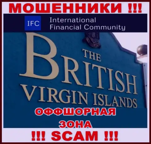 Юридическое место регистрации ВМИФК Ком на территории - British Virgin Islands