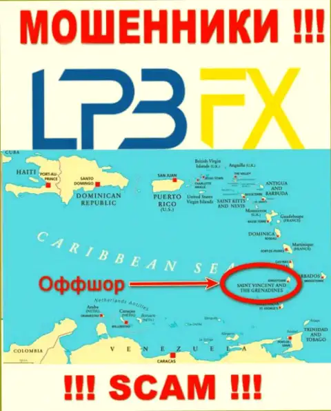 LPBFX Com безнаказанно оставляют без денег, потому что находятся на территории - Saint Vincent and the Grenadines