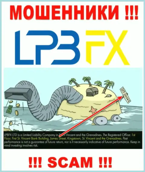 LPB FX - это незаконно действующая компания, зарегистрированная в офшорной зоне 1ст Флор, Ферст Сент-Винсент Банк Билдинг, Джеймс-стрит, Кингстаун, Сент-Винсент и Гренадины, осторожнее