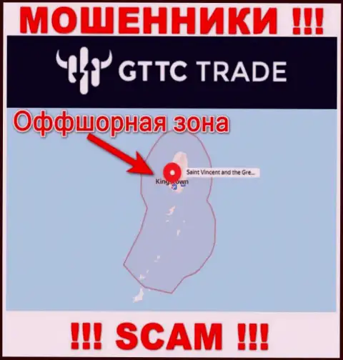 ВОРЮГИ GT-TC Trade зарегистрированы невероятно далеко, на территории - Сент-Винсент и Гренадины