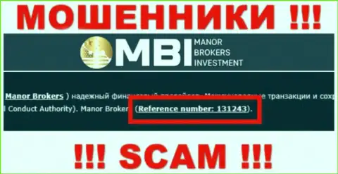 Хоть Manor Brokers и указывают на сервисе номер лицензии, будьте в курсе - они в любом случае МОШЕННИКИ !!!