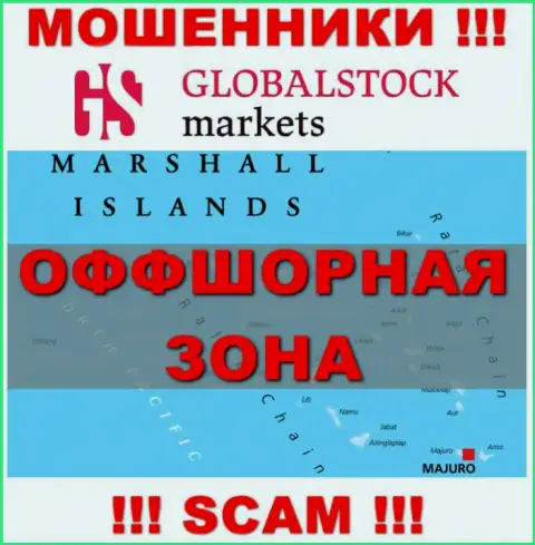 Global StockMarkets базируются на территории - Marshall Islands, остерегайтесь совместной работы с ними