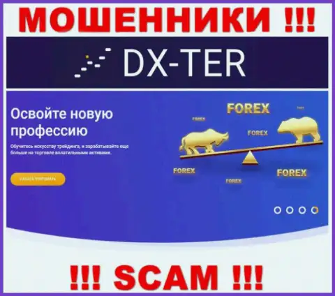 С организацией DX-Ter Com иметь дело весьма опасно, их тип деятельности Forex - это ловушка