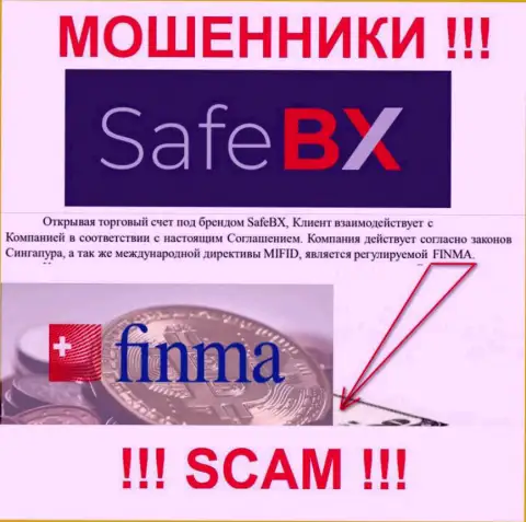 SafeBX и их регулятор: FINMA - это ЖУЛИКИ !!!
