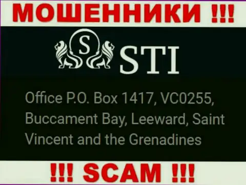 Saint Vincent and the Grenadines - это официальное место регистрации конторы СТИ