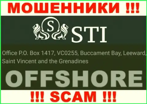 STOKTRADEINVEST LTD - это противоправно действующая контора, расположенная в оффшорной зоне Office P.O. Box 1417, VC0255, Buccament Bay, Leeward, Saint Vincent and the Grenadines, будьте осторожны