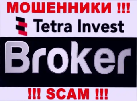 Брокер - это сфера деятельности воров Tetra-Invest Co