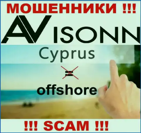 Avisonn Com намеренно находятся в офшоре на территории Кипр - это ЖУЛИКИ !!!