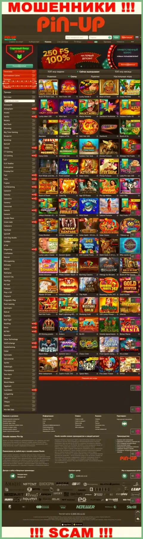 Pin-Up Casino - это официальный web-ресурс интернет мошенников Пин Ап Казино