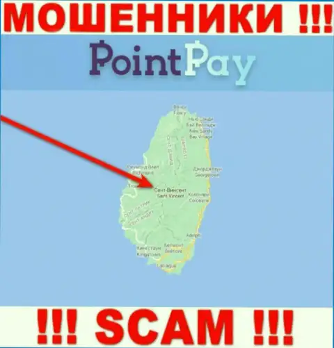 Обманная контора PointPay Io зарегистрирована на территории - Сент-Винсент и Гренадины