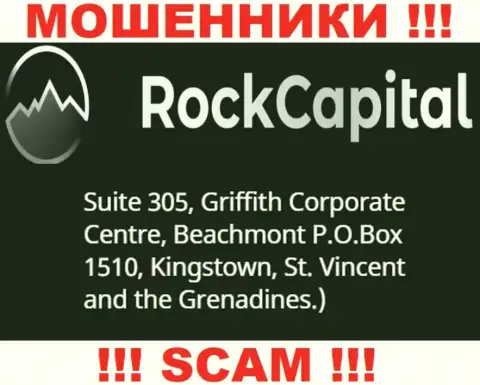 За обувание доверчивых людей internet мошенникам Рок Капитал точно ничего не будет, поскольку они засели в оффшоре: Suite 305 Griffith Corporate Centre, Kingstown, P.O. Box 1510 Beachmout Kingstown, St. Vincent and the Grenadines