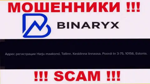 Не верьте, что Binaryx OÜ располагаются по тому адресу, который представили у себя на сайте