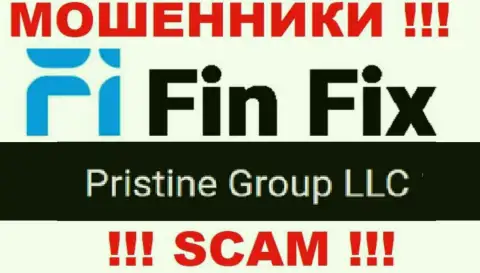 Юр лицо, владеющее интернет аферистами Fin Fix - это Pristine Group LLC
