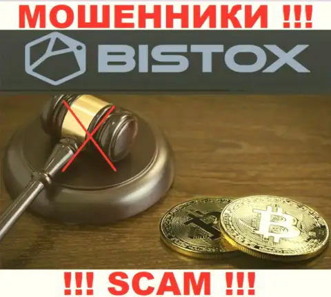На интернет-сервисе мошенников Bistox Вы не разыщите информации об регуляторе, его НЕТ !!!