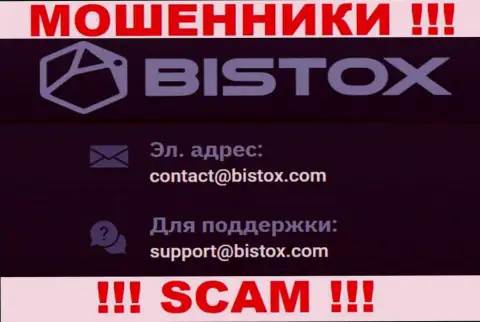 На адрес электронного ящика Bistox писать сообщения нельзя - это жуткие интернет-мошенники !