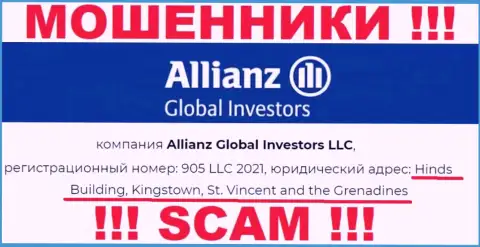 Офшорное расположение Allianz Global Investors по адресу Hinds Building, Kingstown, St. Vincent and the Grenadines позволяет им свободно грабить