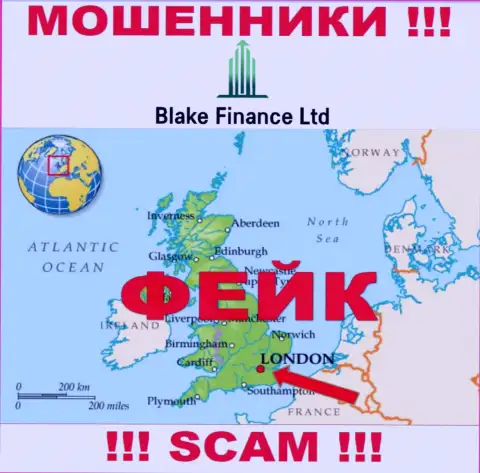 Настоящую информацию об юрисдикции Blake Finance не найти, на онлайн-ресурсе компании только липовые сведения