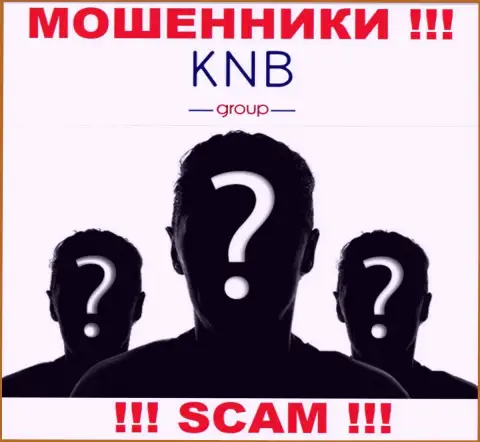 Нет возможности узнать, кто же является руководством компании KNB Group - стопроцентно разводилы