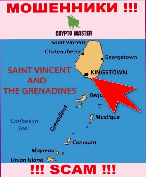Из CryptoMaster денежные активы вывести нереально, они имеют оффшорную регистрацию - Kingstown, St. Vincent and the Grenadines