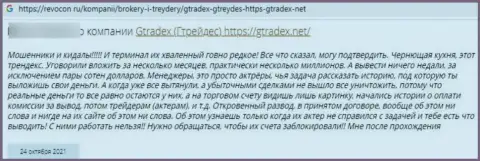Не стоит вестись на уговоры internet мошенников из организации GTradex Net - это СТОПРОЦЕНТНЫЙ ГРАБЕЖ !!! (отзыв)
