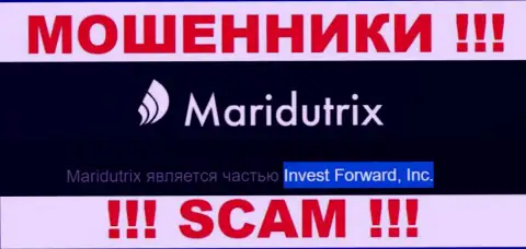 Организация Maridutrix находится под крылом организации Invest Forward, Inc.