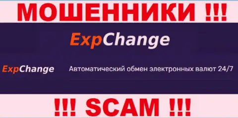 Криптообменник - это именно то на чем, якобы, профилируются интернет-мошенники ExpChange Ru