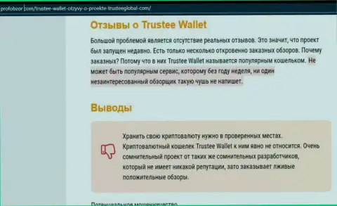 Trustee Wallet - это МОШЕННИКИ !!! Воруют денежные активы доверчивых людей (обзор мошенничества)