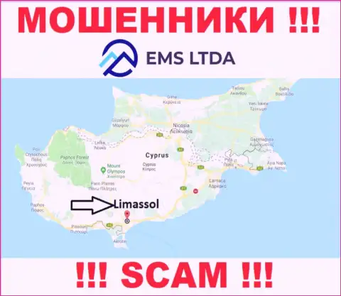 Мошенники EMSLTDA находятся на оффшорной территории - Лимассол, Кипр