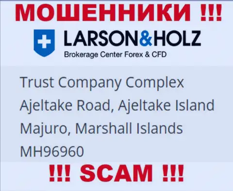 Оффшорное местоположение Larson Holz - Trust Company Complex Ajeltake Road, Ajeltake Island Majuro, Marshall Islands МН96960, оттуда данные интернет-мошенники и прокручивают свои грязные делишки
