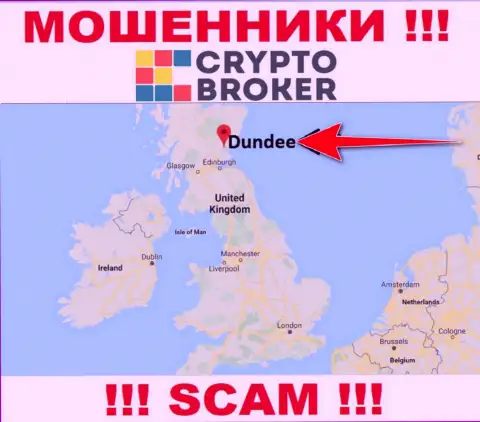 Crypto-Broker Com свободно надувают, потому что находятся на территории - Dundee, Scotland
