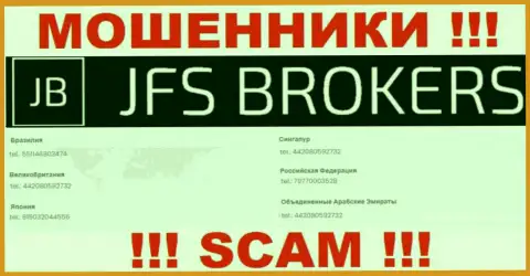 Вы можете быть еще одной жертвой махинаций JFS Brokers, будьте крайне внимательны, могут звонить с разных телефонных номеров
