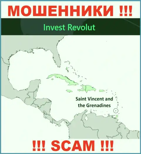 Invest Revolut расположились на территории - St. Vincent and the Grenadines, избегайте работы с ними