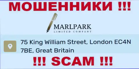 Адрес регистрации MARLPARK LIMITED, представленный у них на информационном сервисе - липовый, будьте бдительны !!!