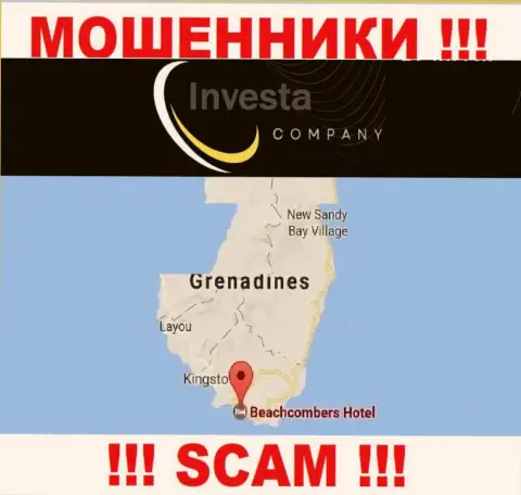 С internet-обманщиком Investa Company слишком опасно сотрудничать, они зарегистрированы в оффшоре: St. Vincent and the Grenadines