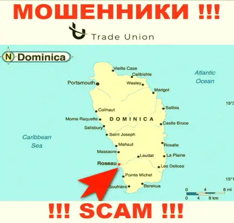 Commonwealth of Dominica - именно здесь юридически зарегистрирована организация Trade-Union Pro