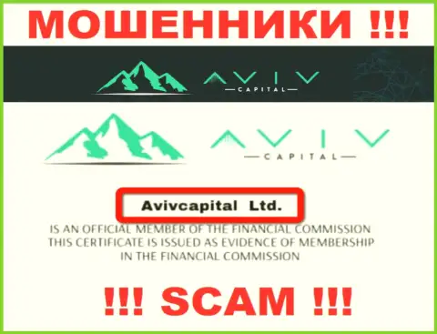 Вот кто владеет конторой AvivCapital - это AvivCapital Ltd